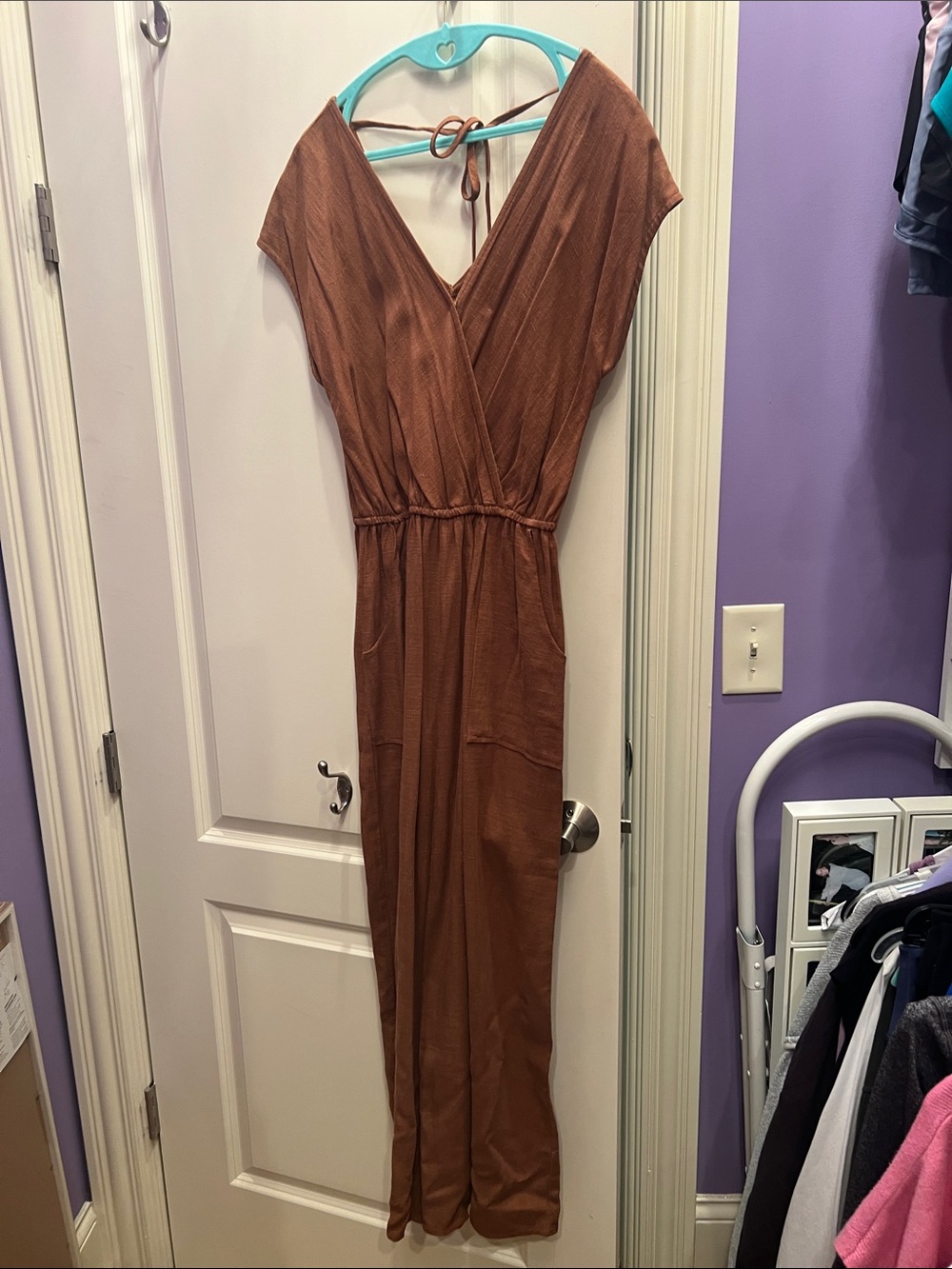 2 outfits!  Universal Thread Brown  jumpsuit and black jumpsuit